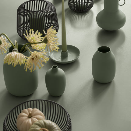 Blomus Lito Black - Vela en Ceola Desert Sage - www.bath-living.com