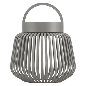 Blomus Lito mobiele lantaarn met led lamp in kleur Granite Grey en met hoogte van 12 cm