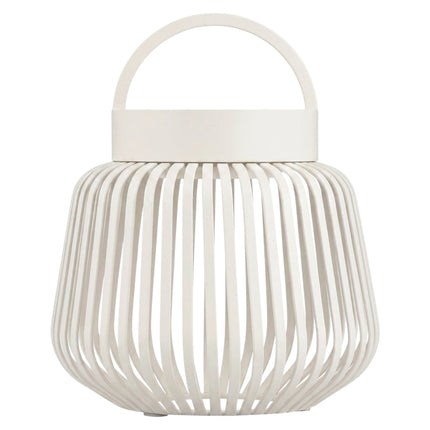 Blomus Lito mobiele lantaarn met led lamp in kleur Silk Grey en met hoogte van 12 cm