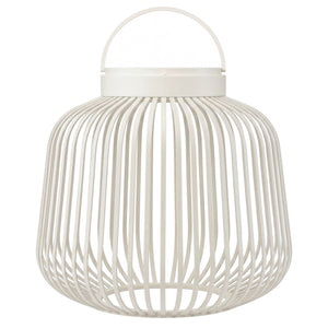 Blomus Lito mobiele lantaarn met led lamp in kleur Silk Grey en met hoogte van 20 cm