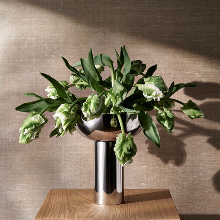 Blomus Miyabi vaas Polished van glanzend roestvrij staal