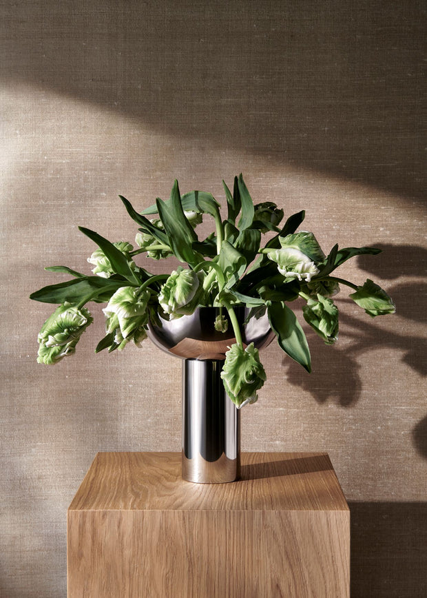 Blomus Miyabi vaas Polished van glanzend roestvrij staal