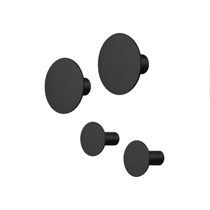Blomus Ponto wandhaken Black set/4 (67395)
