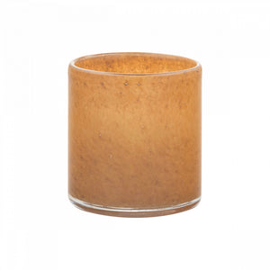 Blomus SAGA windlicht / kaarshouder - medium Ø 12 cm - glas kleur Tan (66973)