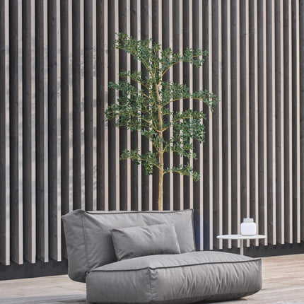 Blomus Stay 2-zits bank en kussen Stone - Stay bijzettafel - www.bath-living.com