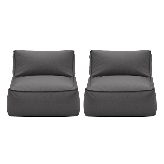 Blomus Stay set van 2 loungestoelen - kleur Coal
