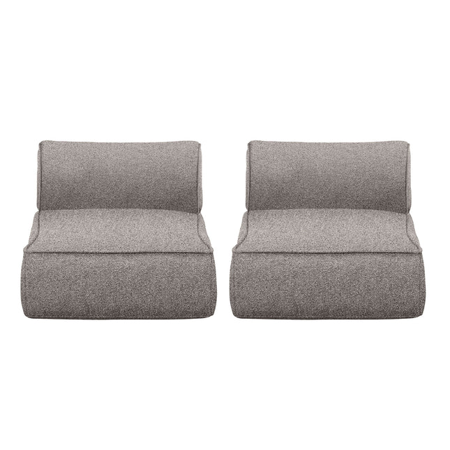 Blomus Stay set van 2 loungestoelen - kleur Earth Boucle