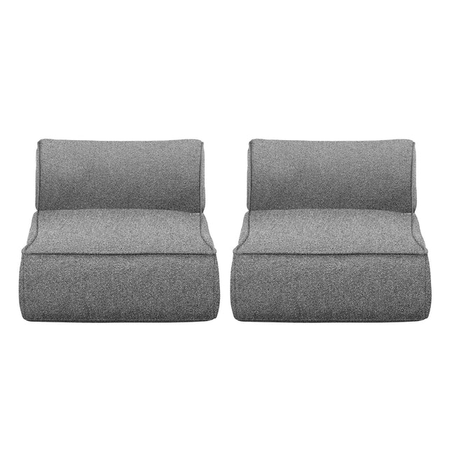 Blomus Stay set van 2 loungestoelen - kleur Stone Boucle