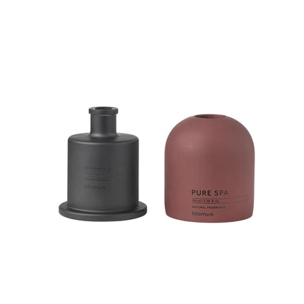 Blomus betonnen houder & geurflesje Fraga - kleur Cedar Wood - geur Bergamot Orange