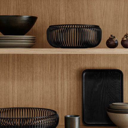 Blomus schalen Lito kleur Black - tray Oku kleur Black -www.bath-living.com