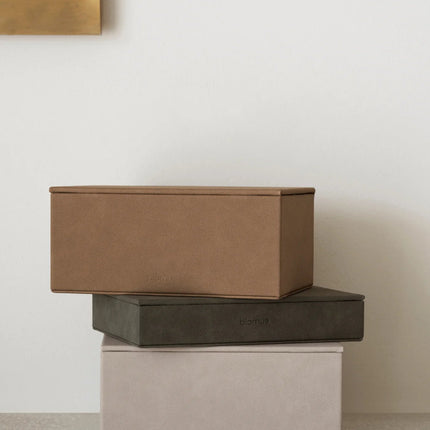 Blomus sieradendozen Sahla _ kleur Indian Tan, Pewter & Nomad - www.bath-living.com