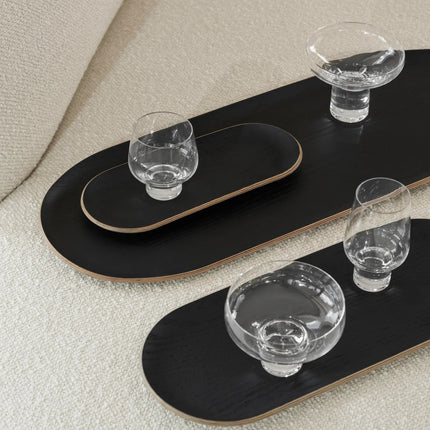 Blomus trays Baki - kleur Black, eiken hout - www.bath-living.com