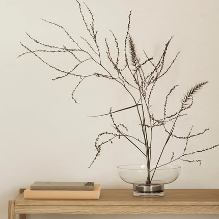 Blomus vaas laag Miyabi - helder glas - diameter 20 cm