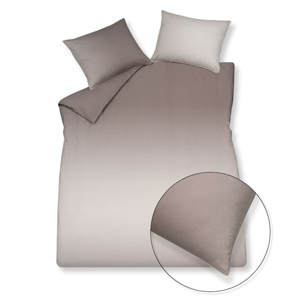 Dekbedovertrek HOME Milano Taupe 200x220 cm (satijnkatoen)