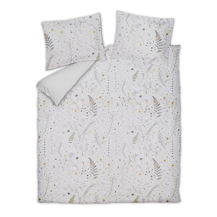 Vandyck Cotton Line Formflora wit dekbedovertrek met fijne twijgjes en kleine bloemetjes
