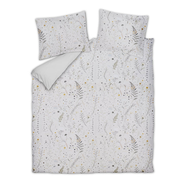Vandyck Cotton Line Formflora wit dekbedovertrek met fijne twijgjes en kleine bloemetjes