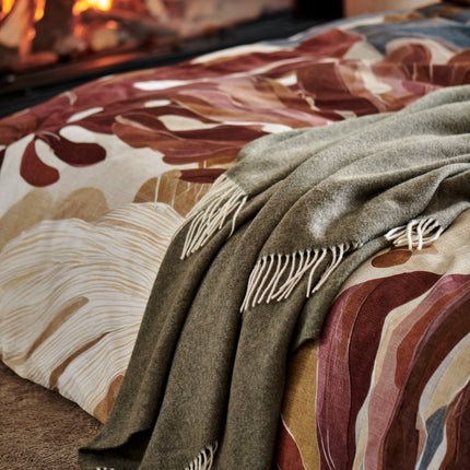Vandyck Home Serina sprei Thyme - Earthbound dekbedovertrek - www.bath-living.com