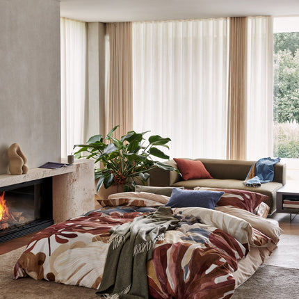 Vandyck dekbedovertrek Earthbound - Home Serina sprei Thyme kussensloop Blue Ink - www.bath-living.com