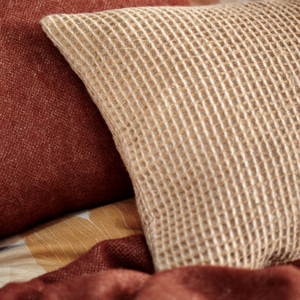Vandyck Home Bellavita Mocca sprei en kussensloop - Home 95 Soft Tan spreisloop - www.bath-living.com