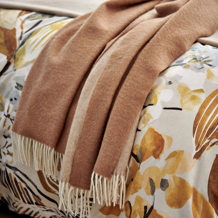 Vandyck Wildling dekbedovertrek - sprei Home Bellavita Soft Tan - www.bath-living.com