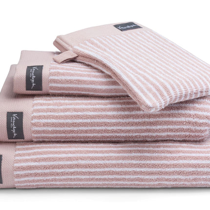 Vandyck Home Petit Ligne badtextiel Sepia Pink (BAKC15101) - www.bath-living.com