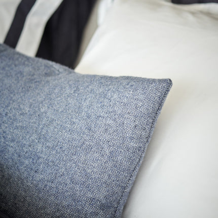 Vandyck Home Serina kussensloop Blue ink - Purity dekbedovertrek - www.bath-living.com