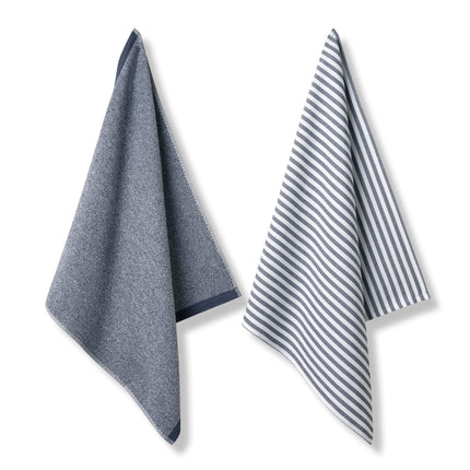 Vandyck Pure Kitchen keukentextiel Blue Ink (KILA23201 199) keukendoeken - handdoek en theedoek