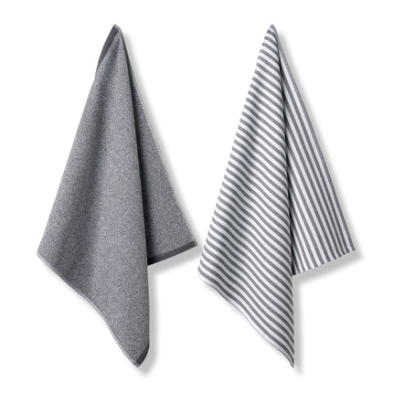 Vandyck Pure Kitchen keukentextiel Off Black (KILA23201 198) keukendoeken - handdoek en theedoek
