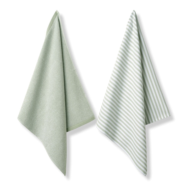 Vandyck Pure Kitchen keukentextiel Smoke Green (KILA23201 814) keukendoeken - handdoek en theedoek