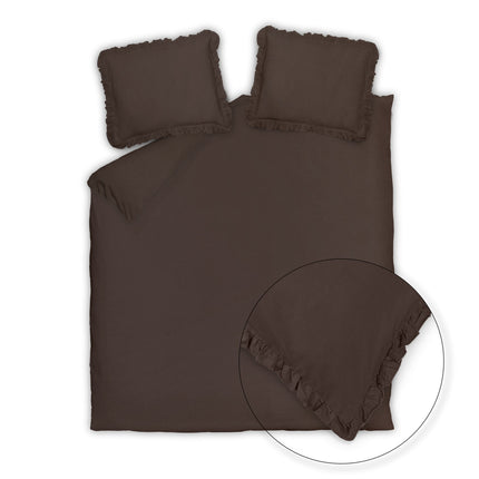 Vandyck Pure 83 dekbedovertrek Dark Truffle-360 (PRSR24183)