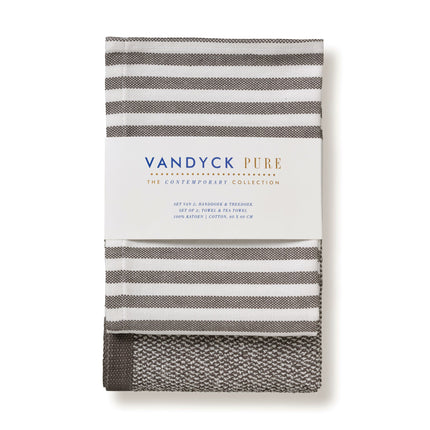 Vandyck Pure Kitchen handdoek en theedoek Espresso-924 (KILA23201)