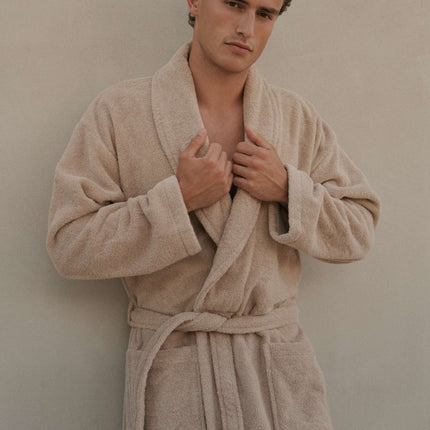 Vandyck Ranger badjas Almond - www.bath-living.com