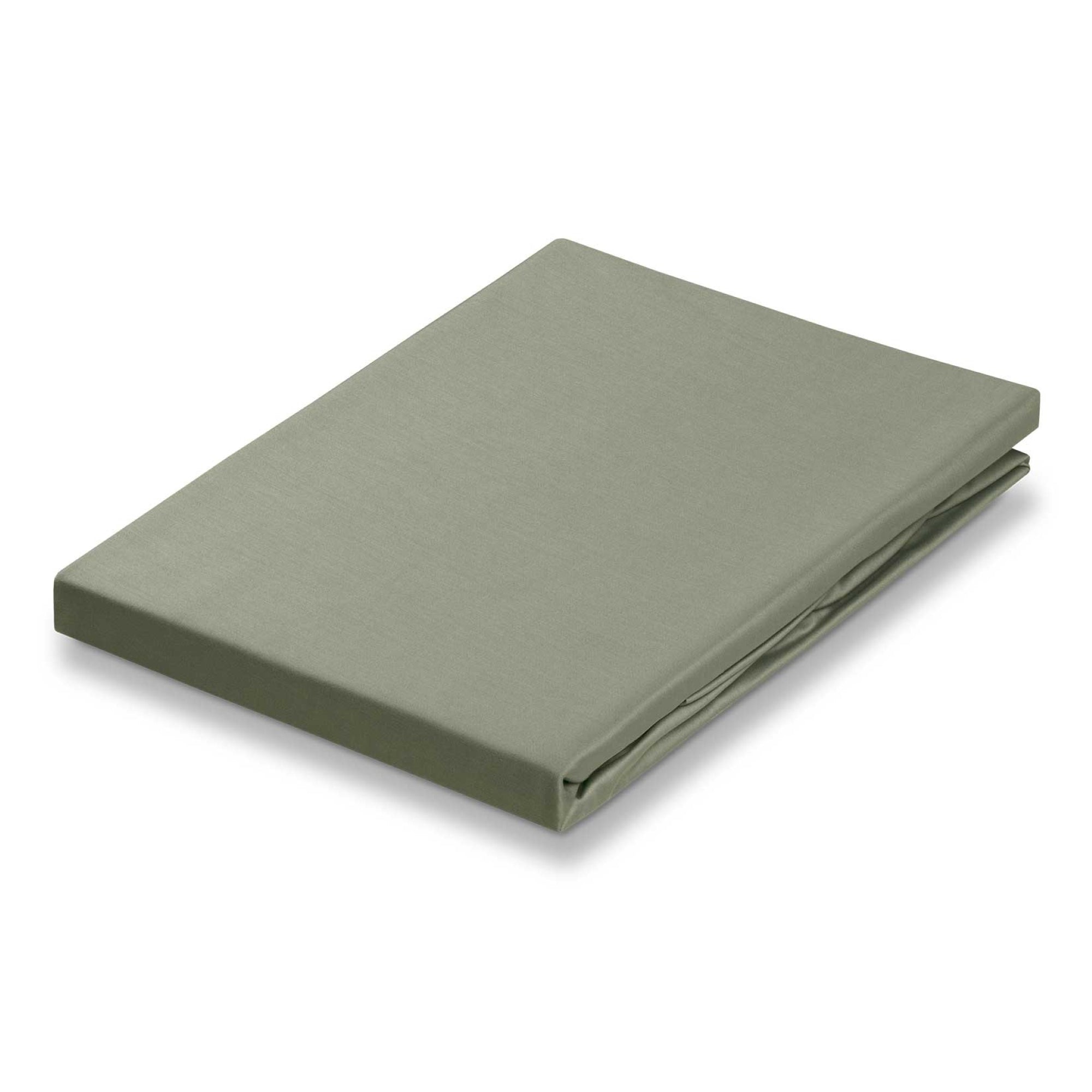 SATIN SUPREME Spannbettlaken Oliv