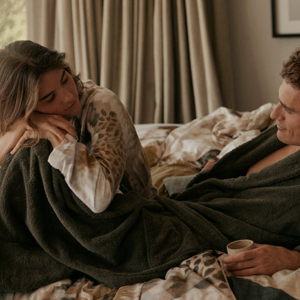 Vandyck badjas Isabelle en Ranger Thyme - www.bath-living.com