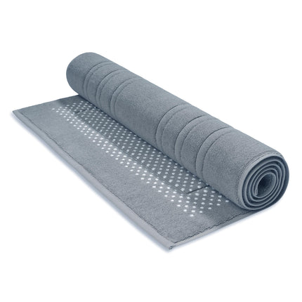 Vandyck badmat Houston (COOZ010) - kleur Dusty Blue - antislip achterzijde 