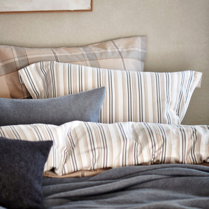 Vandyck Flanel dekbedovertrek Timber en Highland - Home Bellavita Dusty Blue en Oceanview - www.bath-living.com