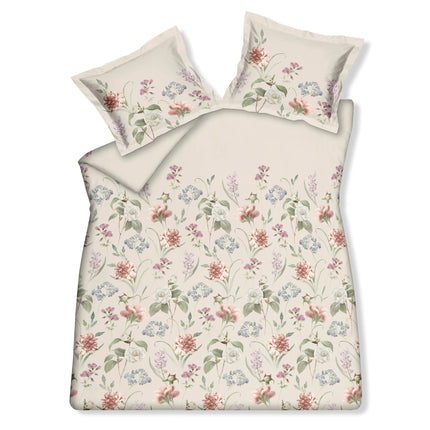 Vandyck Flora Bloom dekbedovertrek Off White - ivoorwit met bloemen (SAAL25204 320)