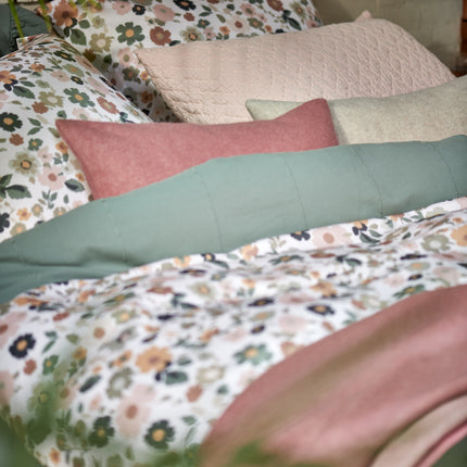 Vandyck dekbedovertrek Folienne en Cotton Dream - Home Bellavita in Sepia Pink en Coolgrey - Pure 10 in Light Pink - www.bath-living.com