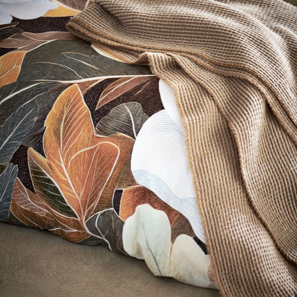 Vandyck sprei / plaid Home 95 Soft Tan - dekbedovertrek Majesty - www.bath-living.com