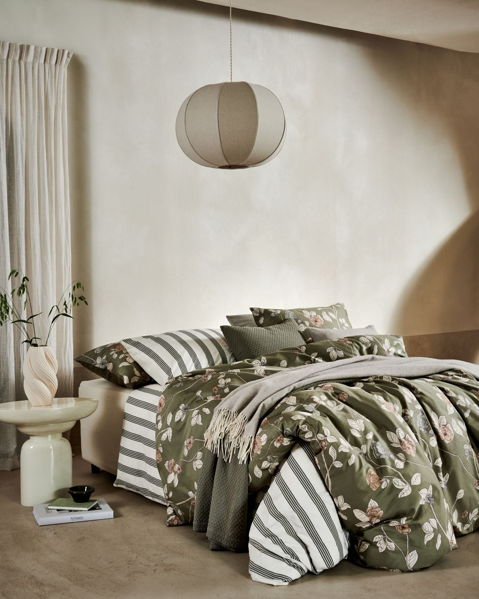 Day Dream Stan – Dekbedovertrek – Lits-jumeaux – 240×200/220 cm – Groen – – voor al jouw beddengoed Day Dream Stan – Dekbedovertrek – Lits-jumeaux – 240×200/220 cm – Groen – – voor al jouw beddengoed