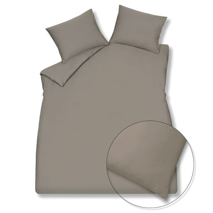 SATIN LUXE dekbedovertrek Espresso 200x220 cm