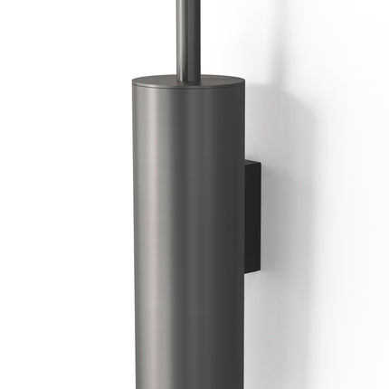 Zack toiletborstelhouder Tubo - kleur Graphite, grijs - wandmontage 