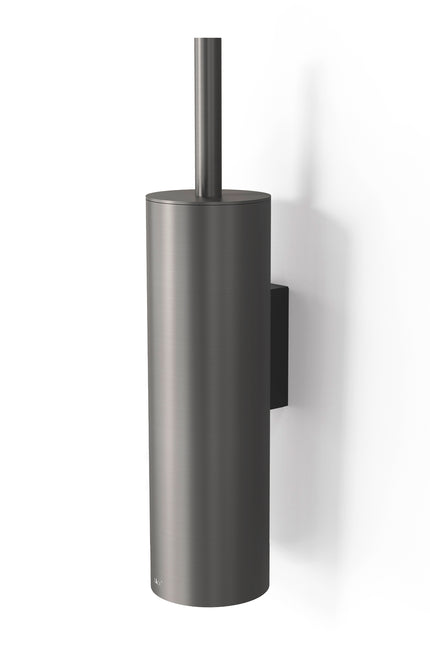 Zack toiletborstelhouder Tubo - kleur Graphite, grijs - wandmontage 