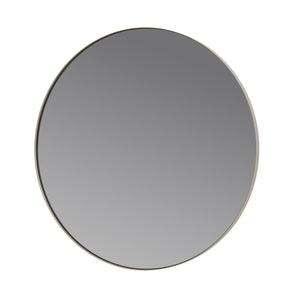 Espejo de pared de llanta de acero gris 50 cm