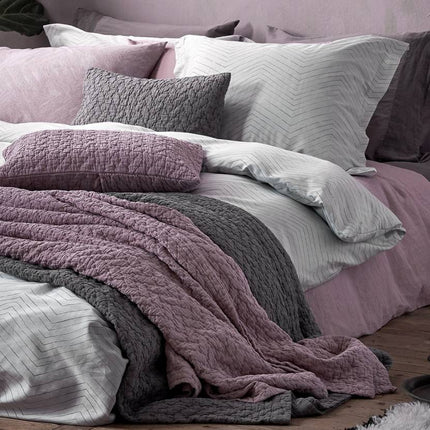 Ren 07 dyneovertræk 140x200 / 220 cm hvid (linned / satin bomuld)