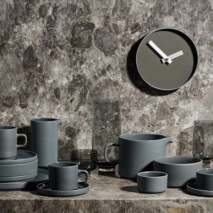 Randwanduhr 40 cm (Asphalt)