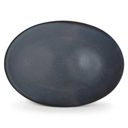 Cirro Flat Plate Oval 36 CM - Dark Blue