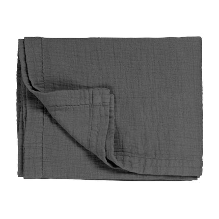 PURE 68 plaid/sprei 160x250 cm Off Black (katoen)