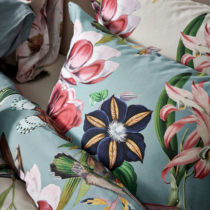 Dekbedovertrek FLOWER MIX Cream Tan 140x220 cm (satijnkatoen)
