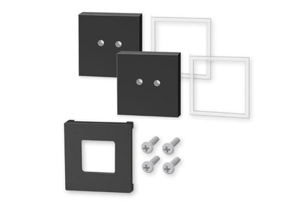 CARVO muurbeugel (zwart) set/2 stuks